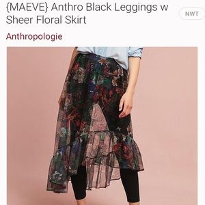 ANTHROPOOGIE by MAEVE Meena Skirted Pants Sz XS.